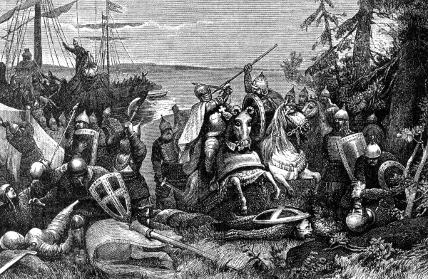 Войско шведского короля высадилось в устье невы. Невская битва шведы.